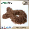 Wholesale Long Hair Curly Fur Tibetan Lamb Fur Scarf